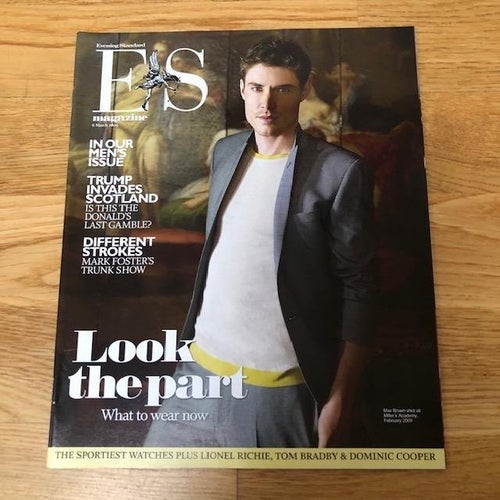 Evening Standard Magazine Men's Issue March 2009 - Max Broom Front Cover