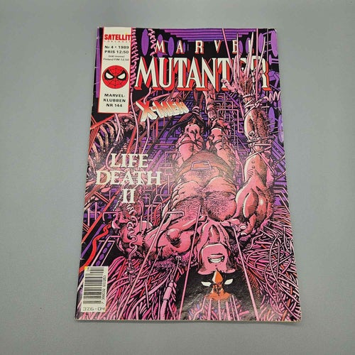 Marvel Mutanter X-Men 1989 Nr 4 - Serietidning Marvel Satellit Marvelklubben 144