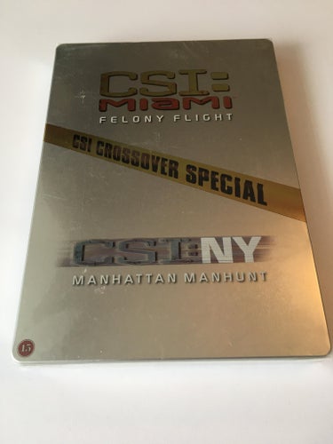CSI-Miami, felony flight / CSI-NY, Manhattan manhunt, inplastad DVD-box