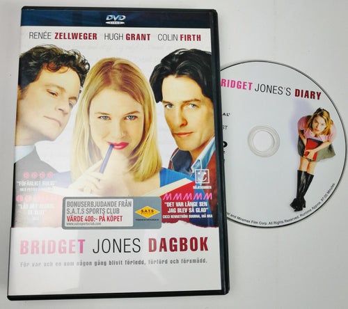 DVD Bridget Jones dagbok (Renée Zellweger Hugh Grant Colin Firth Richard Curtis)