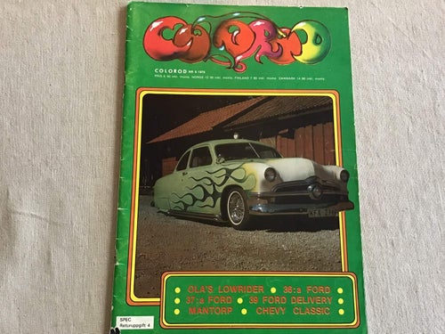 COLOROD NR 9 1978 CADILLAC 55,FORD 39,BSA TUNDERBOLT i FALKÖPING ,RÄTTVIK,HOT