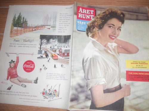 Året Runt nr3 1956 Giuliana Rubiniaha, Esso motor oil annons, Birgit Tengroth