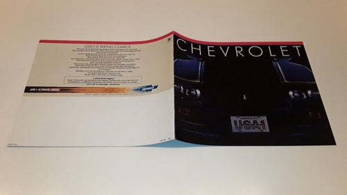 Chevrolet 20 sidor tryckt 1982 engelsk text