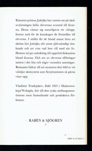 Natten efter avslutningen - Vladimir Tendrjakov
