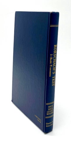Rorschach's test - 1. Basic processes av Samuel J. Beck -Anne G Beck