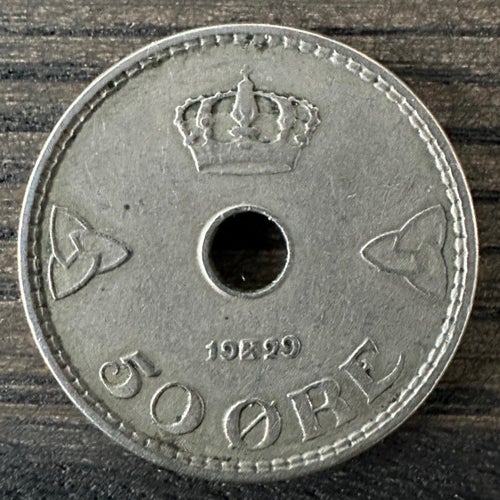 Mynt: Norge 50 Øre - 1929 / coin Norway