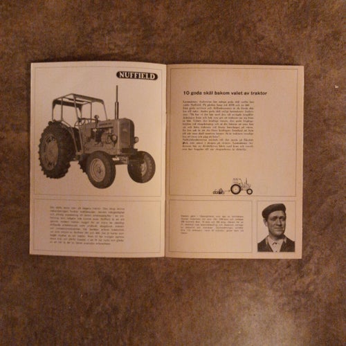 Broschyr Nuffield Traktorer 342 och 460