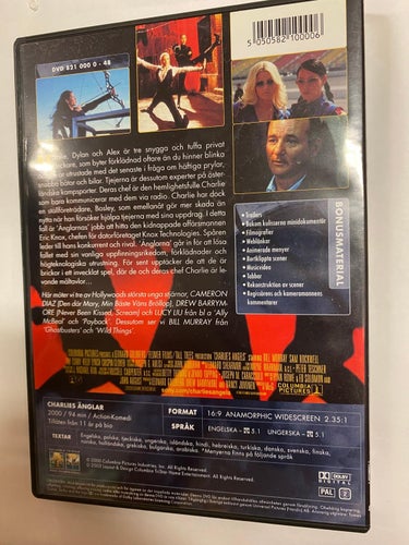 DVD Charlies Änglar Drew Barrymore TOPPSKICK
