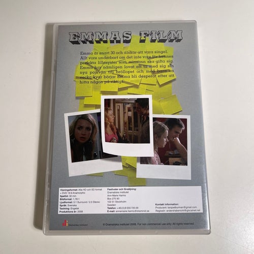 DVD - Emmas Film. Claudia Galli Victor Ström.