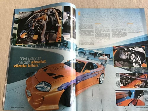 BILSPORT NR 24 2003 TOYOTA SUPRA,NISSAN SKYLINE NISMO,OPEL KADETT,VOLVO S40,760