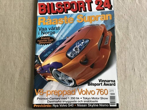 BILSPORT NR 24 2003 TOYOTA SUPRA,NISSAN SKYLINE NISMO,OPEL KADETT,VOLVO S40,760