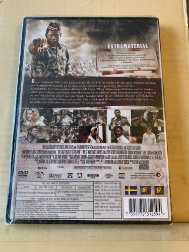 Last king of Scotland, INPLASTAD, Dvd