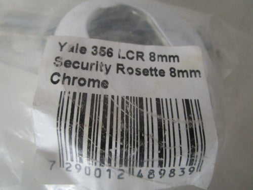 YALE 356 LCR SECURITY ROSETTE CROME 8 MM NY