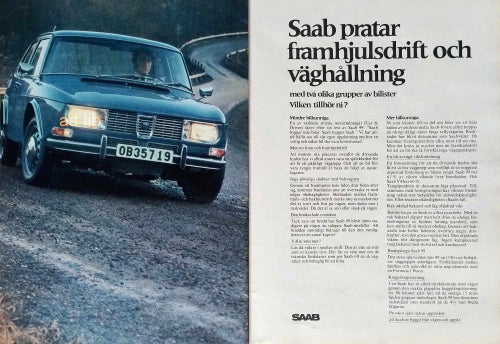SAAB 99, STOR TIDNINGSANNONS 1971