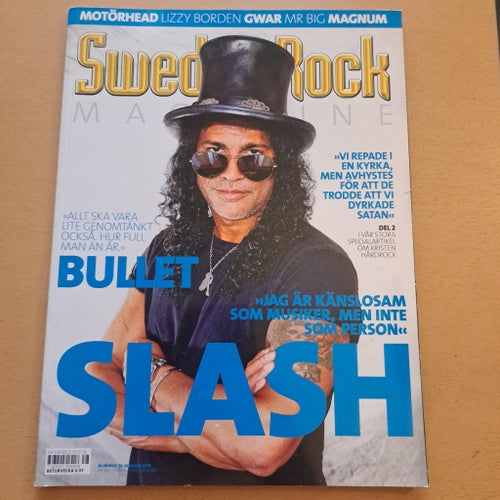 Swedrock Magazine med Slash på omslaget