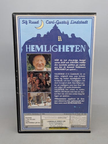 Hemligheten (1990) Ex Rental - Fd Hyrfilm VHS