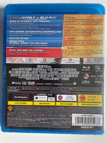 The Losers Blu-ray. Fabriksforseglet