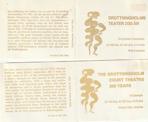 H 180 DROTTNINGHOLMSTEATERN+5 ST HÄFTEN KATALOG VÄRDE SE BILD