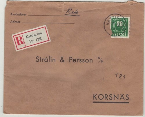 Kattisavan NSt 59b på REK-brev 16.5.58 (månadssiffran OMVÄND)