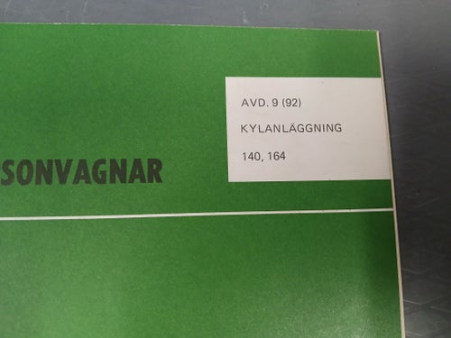Volvo 140,164 - "grönt häfte" Kylanläggning
