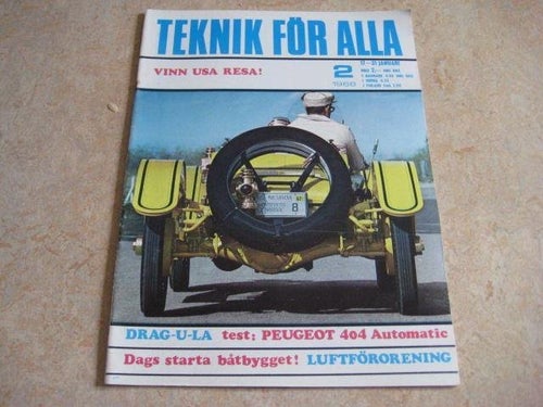 TEKNIK FÖR ALLA NR 2 1968 TEST: PEUGEOT 404 AUTOMATIC..