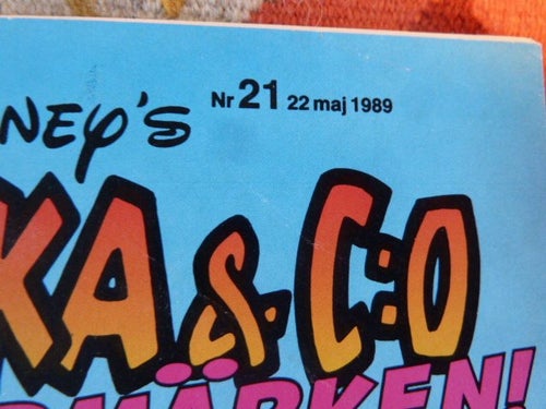 KALLE ANKA & C:O NR21, 1989,