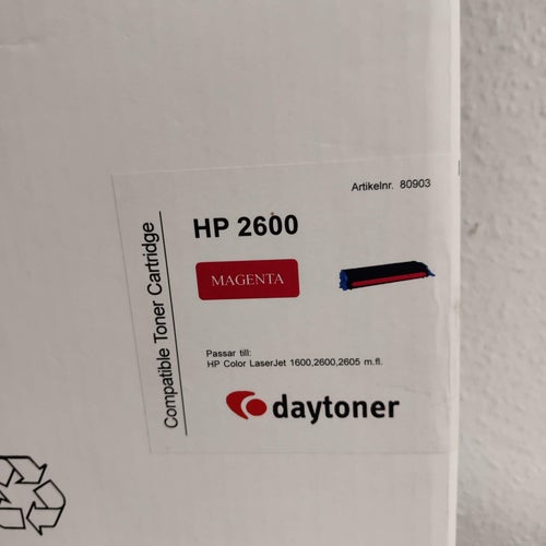 HP Color LaserJet 1600 2600 2605 Toner MAGENTA obruten förpackning