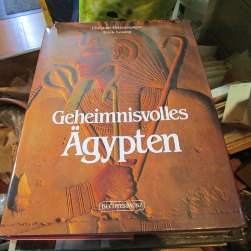 GEHEIMNISVOLLES ÄGYPTEN - STOR INBUNDEN TYSK BOK OM EGYPTEN