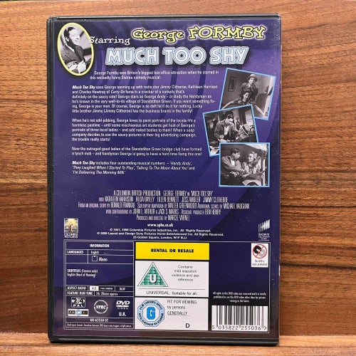 DVD: Much Too Shy (George Formby)