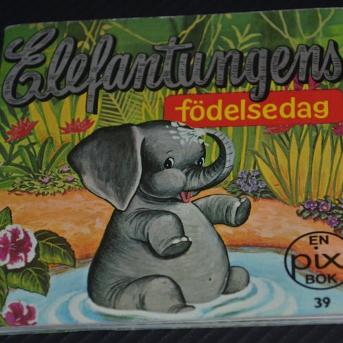 Äldre Pixi bok Elefantungens födelsedag