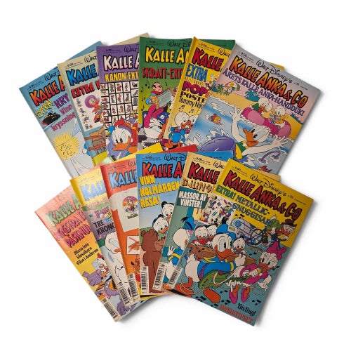 Kalle Anka & Co Serietidningar - 12 st 1990