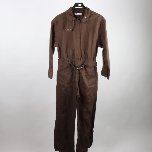 Snygg brun jeansoverall / jumpsuit från Zara (Stl S) – HELT NY!