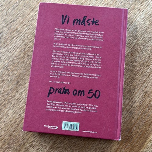 Bok; Vi måste prata om 50, Cecilia Gustavsson, 2018
