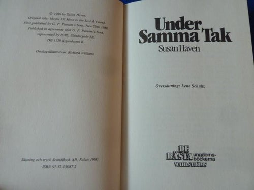UNDER SAMMA TAK, S. HAVEN, 1990, BÖCKER