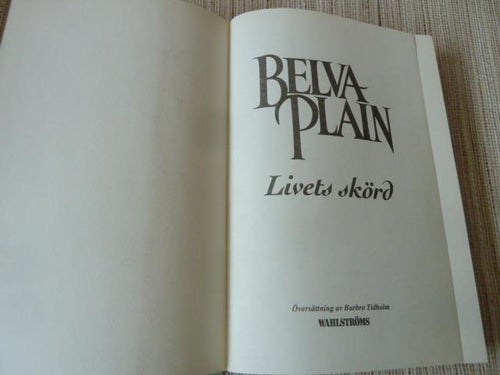 LIVETS SKÖRD, B. PLAIN, 1992,  BÖCKER