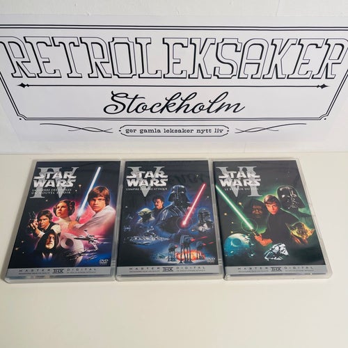 DVD - Star Wars Episode 4 5 6. IV V VI. Franska utgåvor! Hela original trilogin.
