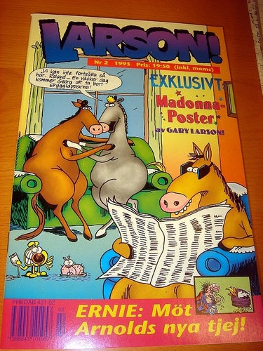 LARSON (svensk) NY OLÄST Nr 2 1993 !! POSTER