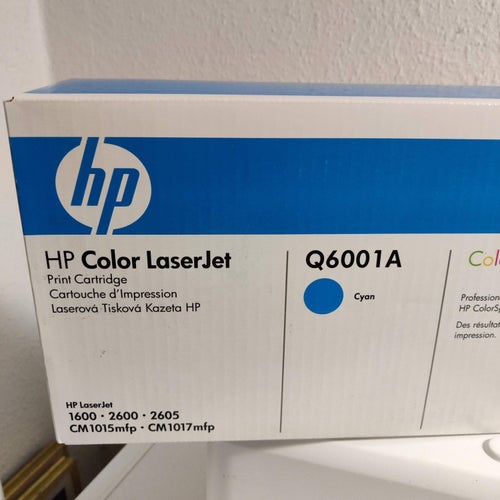 HP Color LaserJet 1600 2600 2605 Toner CYAN original obruten förpackning
