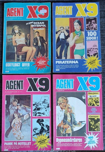 AGENT X9 / 1979 / 4st / # 2, 8, 10 & 11