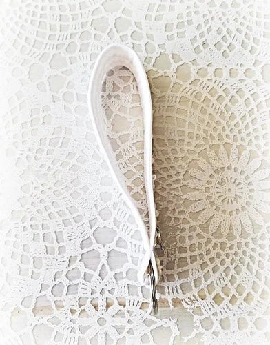 Spetsprydd nyckelband kort vit shabby chick