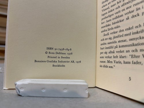 Gröna vintern av Sven Delblanc, bok, Very good plus