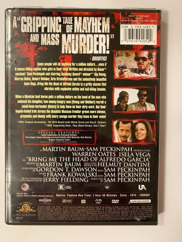 Bring Me the Head of Alfredo Garcia (DVD)