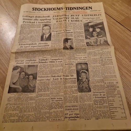 Tidning från 1952