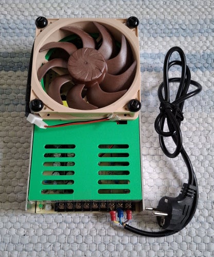 Mean Well LRS-600-12 med Noctua NF-A12x25 G2 PWM