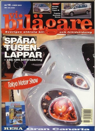 Vi bilägare 2001 nr 16. Toyota Avensis Verso m.m.