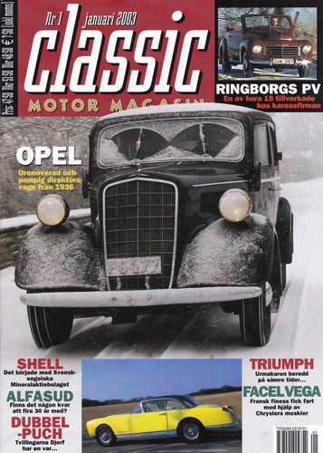 Classic 2003-1 Volvo PV 445 1954 Cab.Opel Regent.Puch.Shell.Facel