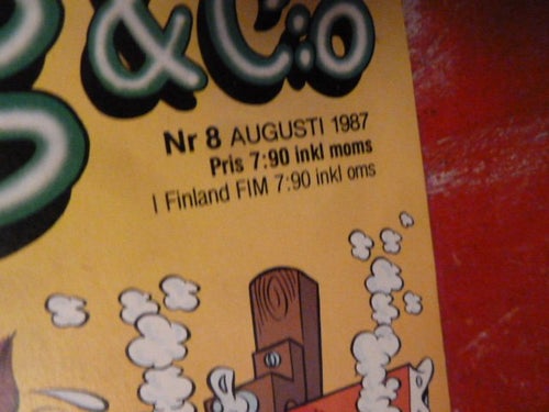 MUSSE PIGG & CO, NR 8-1987, TIDNING