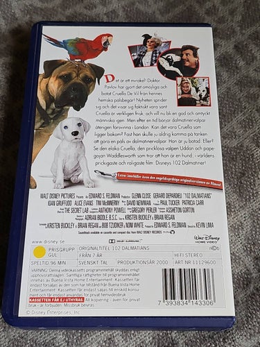 102 Dalmatiner - Glenn Close, Gerard Depardieu VHS