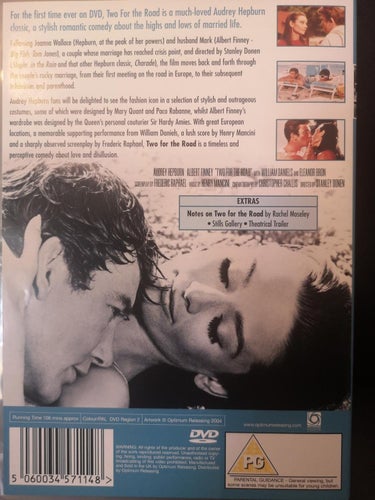 Two for the road (1967) Stanley Donen med Audrey Hepburn, Albert Finney.