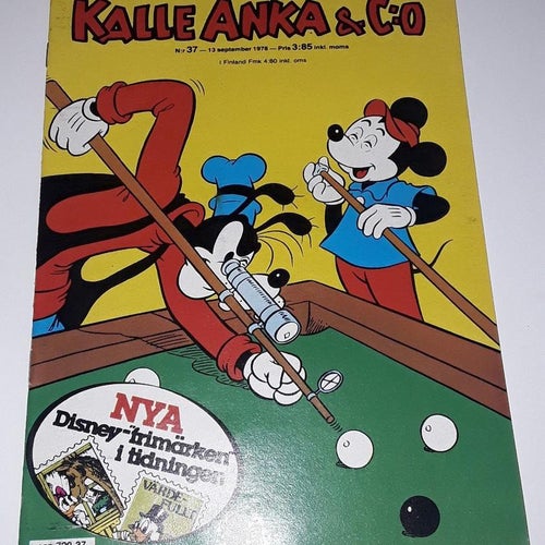 Kalle Anka 1978 nr 37 med bilaga som sitter fast NM